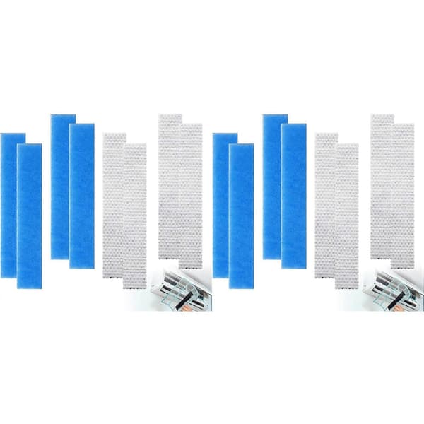 16 st Mini Split Filter Luftfilterbyte för Fujitsu General UTR-FA16 UTR-FA16-2Direct Blue & white