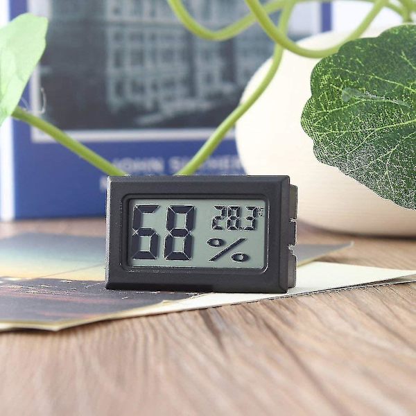 5-pack Mini Hygrometer Liten digital termometer Hygrometer Lcd Monitor inomhus