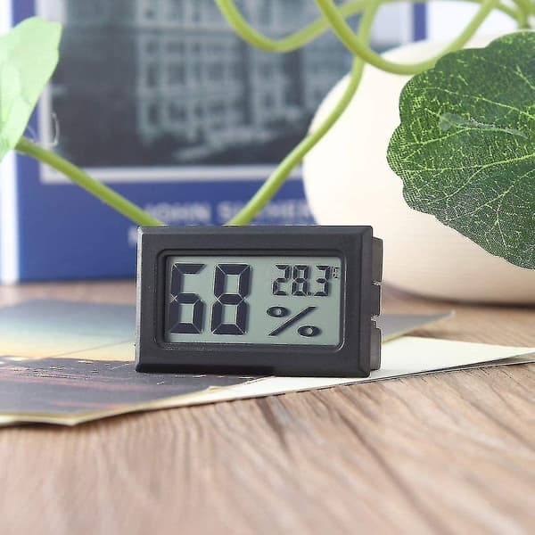 5-pack Mini Hygrometer Liten Digital Termometer Hygrometer LCD-skärm Inomhus