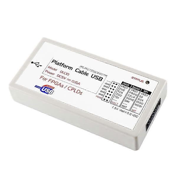 Plattformkabel USB-programmerer nedlaster for in-circuit konfigurasjon og programmering av alle Xilinx-enheter Emulator JH4 White