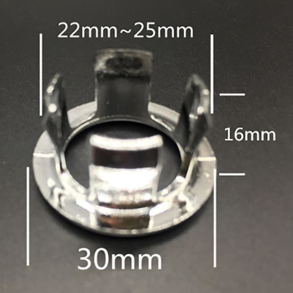 Badrum Handfat Handfat Spill Ring Avloppshål Cap Cover Reserv 2PCS