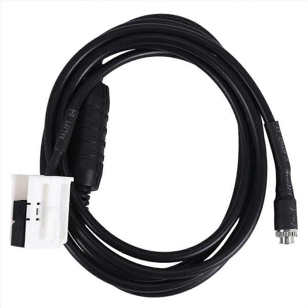 Auton AUX-äänikaapeliliitin vastuksella 1,5 m 12-nastainen BMW E60 E61 E63 E64 E65 E66 E81 E82 -malleihin svart
