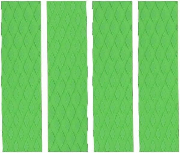 Surfbräda Traction Pad Set 4 delar Halkfri Diamantgrepp Vattentät EVA Däck (Gul)
