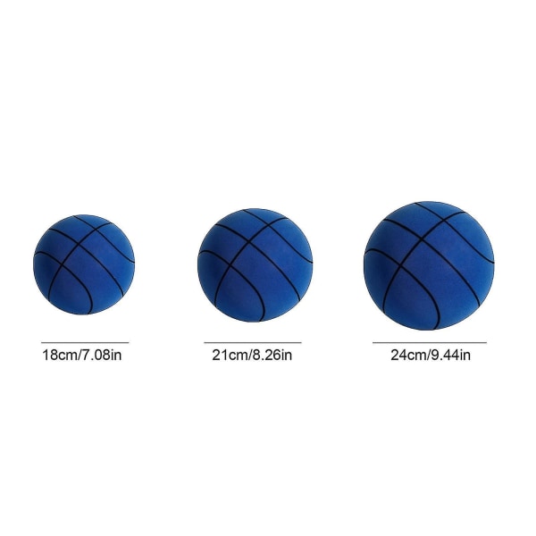 The Handleshh Silent Basketball - Premiummaterial, Silent Foam Ball, unik design, tränings- och spelhjälp Blue 21cm