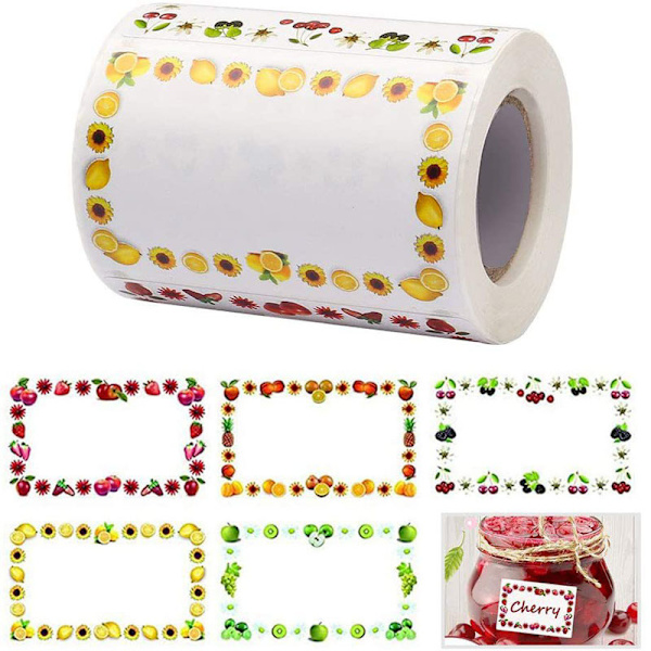 Elintarvikeetiketit Itsekiinnittyvät hillopurkit Tarrat 5x3cm Pakkausetiketit B B 250