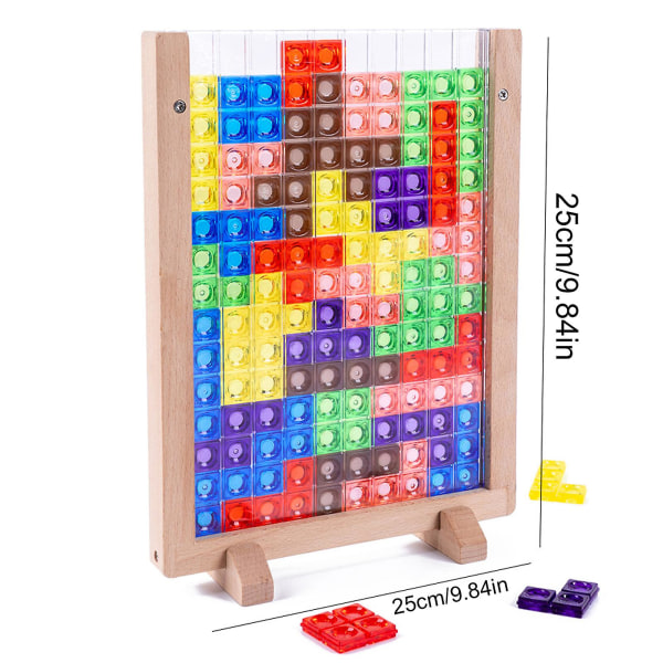 3d Tangram Tetris Game Math Toy Ryska Block Puzzle Jigsaw Utbildningsleksaker