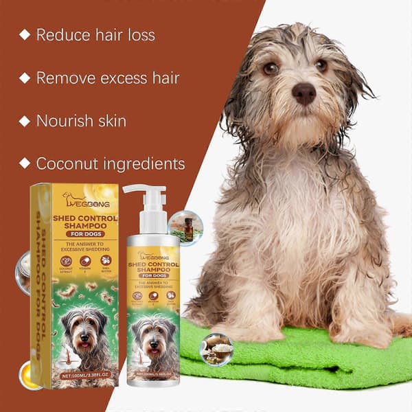 Vitamin hundeshampoo til blød skinnende pels skånsom vask