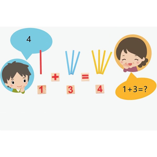 Børns trænummerpindelegetøj Førskoleberegning Matematikpædagogisk legetøj