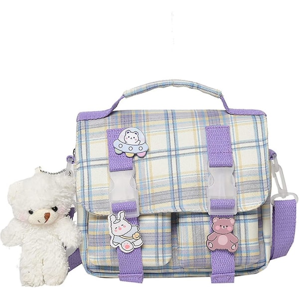 Japansk Skolehåndtaske - Ita Bag Holdbar Rygsæk Bogtaske I Æstetisk Lilla Til Skolen