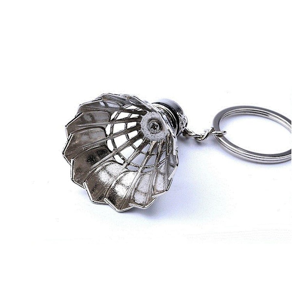 Creative Metal Badminton Nøglering Tredimensionel Badminton Tournament Souvenir Nøglering Pendan