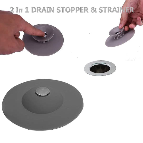 3-pack 3,4–9,4 cm Silikon Avloppspropp Badrum Badkar Dusch