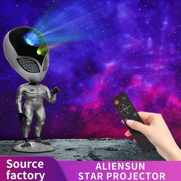 Alien Galaxy Starry Projector Night Light Aliensun Star Sky Night Lamps Hjem