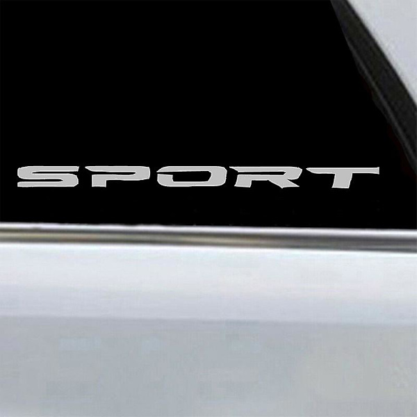 4st/ set Sportbilsdekaler Font Auto Dörrfälgar Hjulnav Racing Dekal Exteriör Bilkarossdekal Autodekoration Tillbehör| | Blue