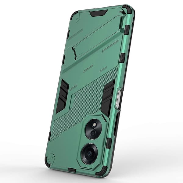 Til Oppo A58 4g Deksel Pc+tpu Støtsikkert Stativ Telefondeksel Green