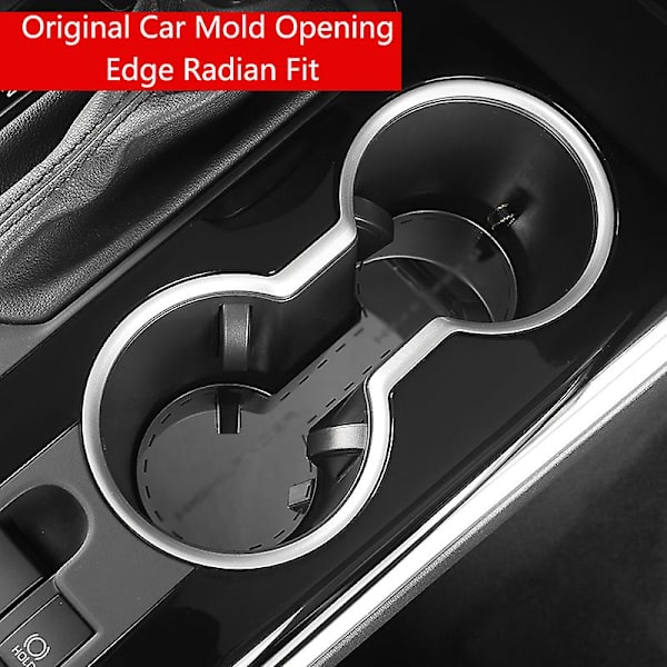 Qhcp Led Light Water Cup Pad Atmosphere Romantic Ambient Dryckkoppshållare Med Led-lampor För Toyota Highlander Crown Kluger 2022 - Dryckeshållare Kluger White