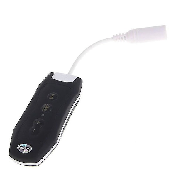 Urheilu 4gb Clip Ipx8 Mp3-soitin Fm Uinti Sukellus + Kuulokkeet