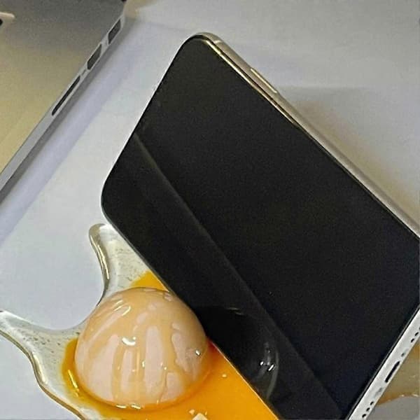 Ødelagt egg telefonstativ, ødelagt egg, knust egg, prank leketøy