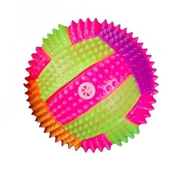 7,5 cm Flash-lentopallolelu, pomppiva hierontapallo valolla ja äänellä lapsille