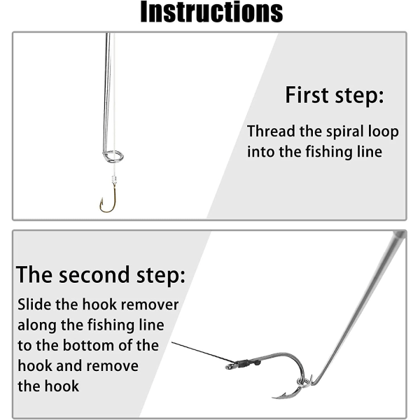 2 stk Ny fiskekrok rask fjerningsenhet, fiskekrokfjernerverktøy