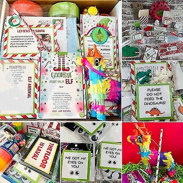 2023 Elf Props Kit 24 Days Of Christmas Activities Countdown Barngåva [reducerad!!!avancerad kvalitet] 24Day