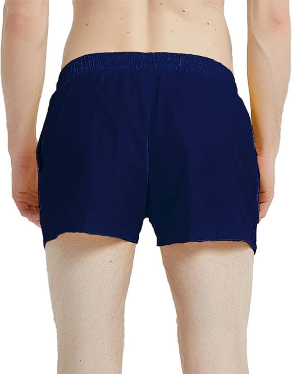 Badbyxor för män 3\" Badshorts Snabbtorkande Strandshorts med Meshfoder