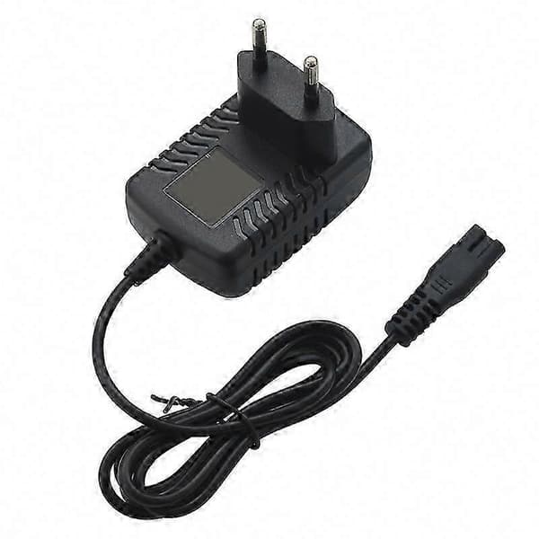 2.4V 3.6V EU-stik strømadapteroplader til klippere til voksne, børn og kæledyr Svart