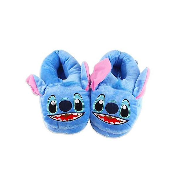 Stitch Bomullstofflor Baby Hem Anime Tecknad Vinter Varma Inomhusskor Plysch Uppstoppade Hemtofflor Födelsedagspresenter White Eu size 35-40