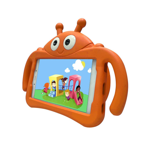 Kid Ladybug-deksel til Samsung Galaxy Tab A7 Lite 8.7 T220 T225 2021, Kickstand Heavy Duty støtsikkert deksel, slitesterk Orange