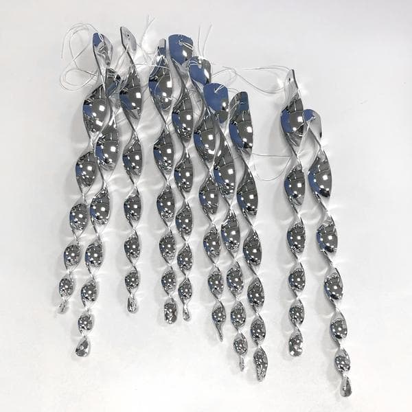 Spiralformad reflekterande fågelskrämma 10-pack Silver 30 cm Silver Silver 30 cm
