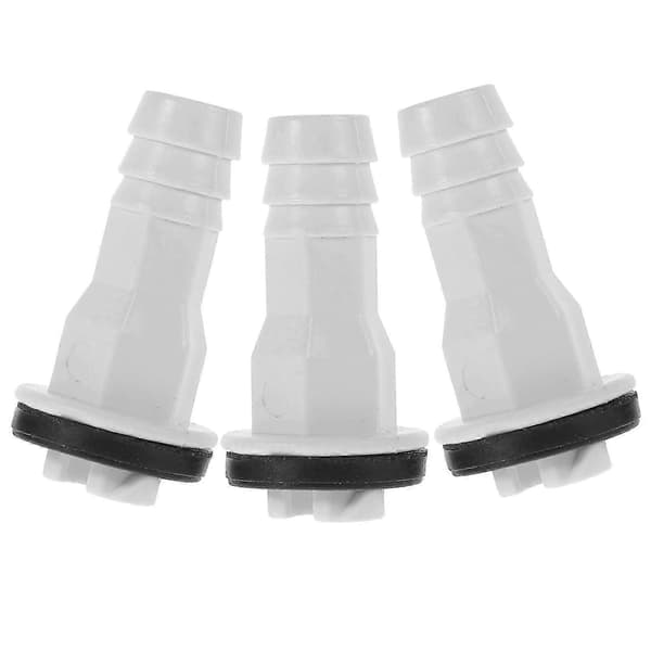 3 stk. AC afløbsslangefitting Split AC enhedsslangeforbindelse dræningsadapter kompatibel med Midea 15 mm hvid