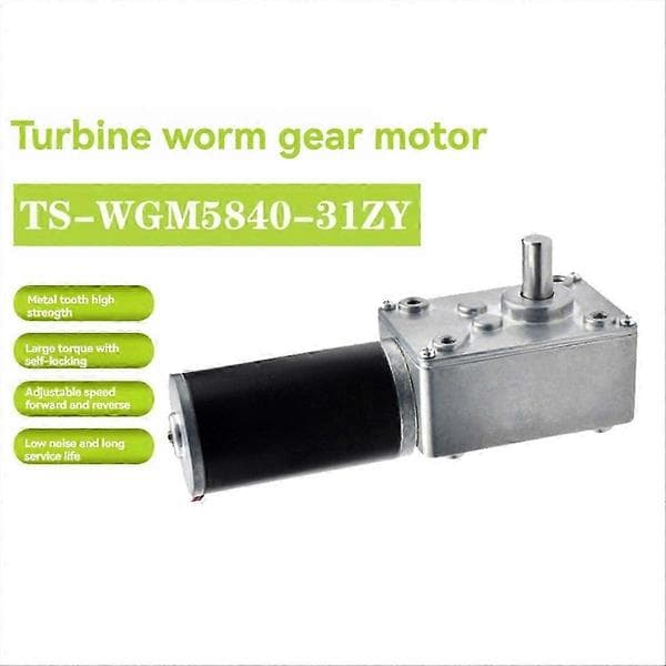 5840-31ZY Turbo Orm Encoder Mikro-DC Reduktionsmotor Selvspærrende Hastighedskontrol Lille Motor 24V 80R