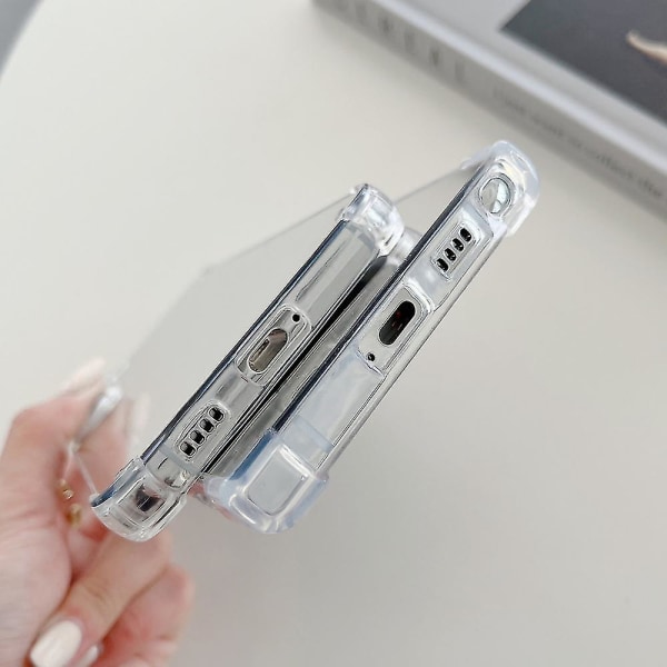 Clear Tpu Makeup Mirror Telefondeksel kompatibel med Samsung Galaxy S22 S22+ S22 Ultra S22 Ultra