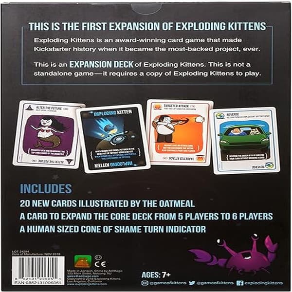 Imploding Kittens Exploding Kittens -lisäpaketti - Kortti{HH}