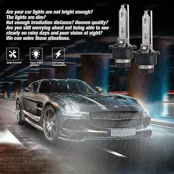 D4s Hid Xenon Polttimo 35w 6000k Valkoinen Toyota Lexukselle, Pakkaus 2-subaoe