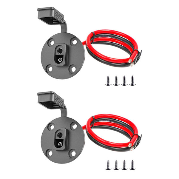2x Sae-liitin, aurinkosäänkestävä Sae Socket -sivuportti, Sae-kaapelin pikaliitin paneelikiinnitys