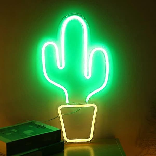 LED neon bakpanel komplett sortiment akryl transparent bakpanel neonljus led bakpanel neonljus cactus