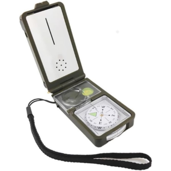Utomhus Survival Tool Kit Kombination Compass T10 Termometer Whistle Multi-Function Compass Vattentät Navigation