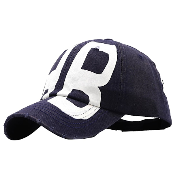 Unik fars dag hat gave bedste far trucker hat casual far gaver fra datter søn familie far baseball cap til jul far Navy Blue 54-60cm