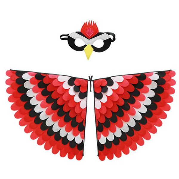 Birds Wing-kostyme Halloween Rollespill Party favoriserer Festival Shawl Rave Dress Up For Kids 36