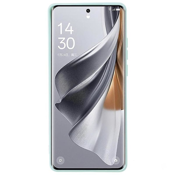 For Oppo Reno10 5G gummiert TPU-telefonveske Candy Color Fiberfôr Anti-dråpedeksel Baby Blue