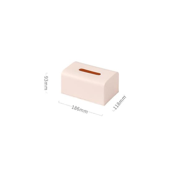 Rektangulær Tissue Box Cover Moderne Tissue Box Holder Plast Tissue Box Dispenser Enkel For Husholdning pink 18.5*11.8*9.3cm