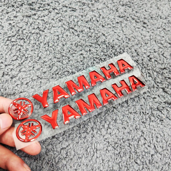Motorcykel Tank Logo Klistermärken Yamaha | Yamaha Motorcykel Tank Protection - 3d Yamaha Gold