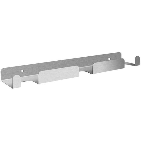 Pizzaspadeholder, Pizzaspadeholder i børstet rustfritt stål, Kraftig pizzaspadeholder 1 cm