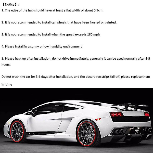 8m / Roll Rim Blades Auto Ajoneuvojen väri Pyörän Vanteet Suojat Sisustus Strip Tire Guard Line Kumi Mounding Trim Tire Guard Line White