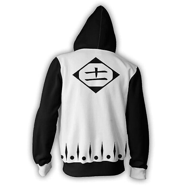 Anime Bleach Cosplay -asu, 3d huppari collegepaita, hupullinen takki, miesten toppi 4XL