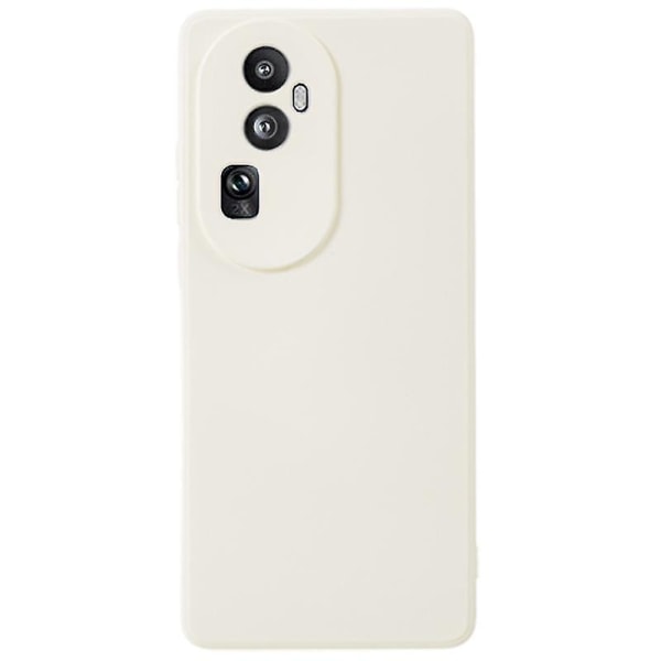 For Oppo Reno10 5G gummiert TPU-telefonveske Candy Color Fiberfôr Anti-dråpedeksel White
