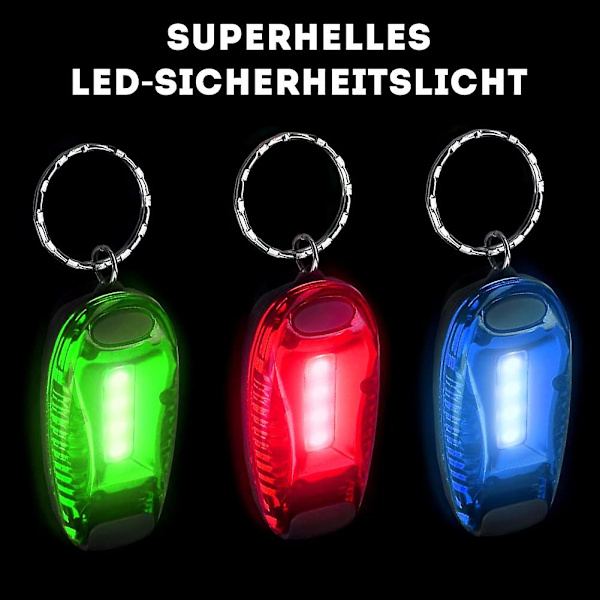 3-pak led blinklys sikkerhedslys, led blinklys Clip sikkerhedslys til udendørs sport, natløb