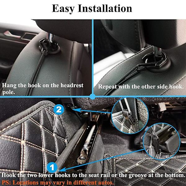 3 lager Bilförvaring Nätväska Organizer Hållare Mesh Säte Rygghängare Trunk Krokar String Kit Auto Interiör Tillbehör Till Bil| | 3