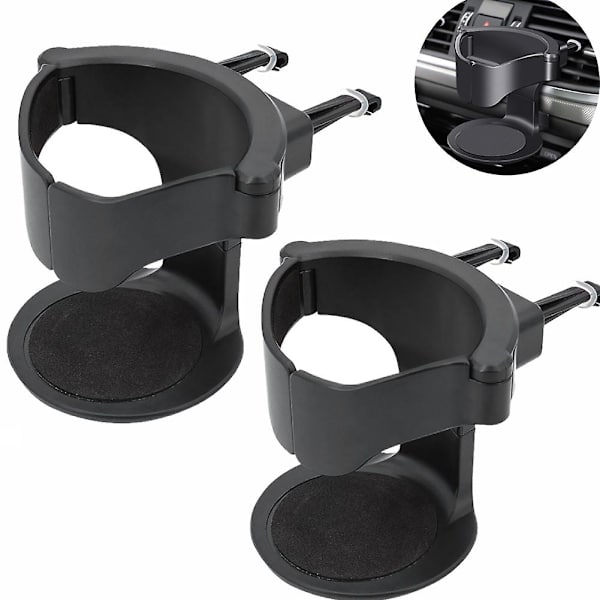 Ny bil Mugghållare Luftventil Dryck Kaffeflaskhållare Auto Bilfästen Vattenflaskhållare Dryckes askfat Stativ För bil - Dryckeshållare 2Pcs