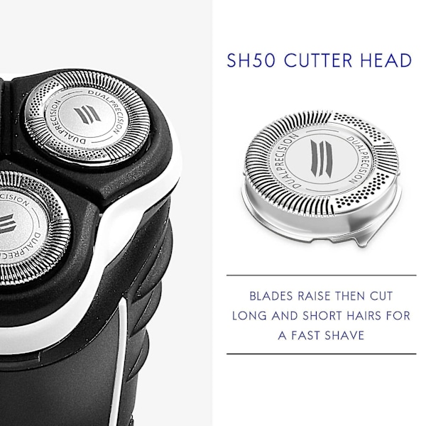 Barberhode for Braun 53b Series 5-6 50-r1000s 50-b1300s barberblad